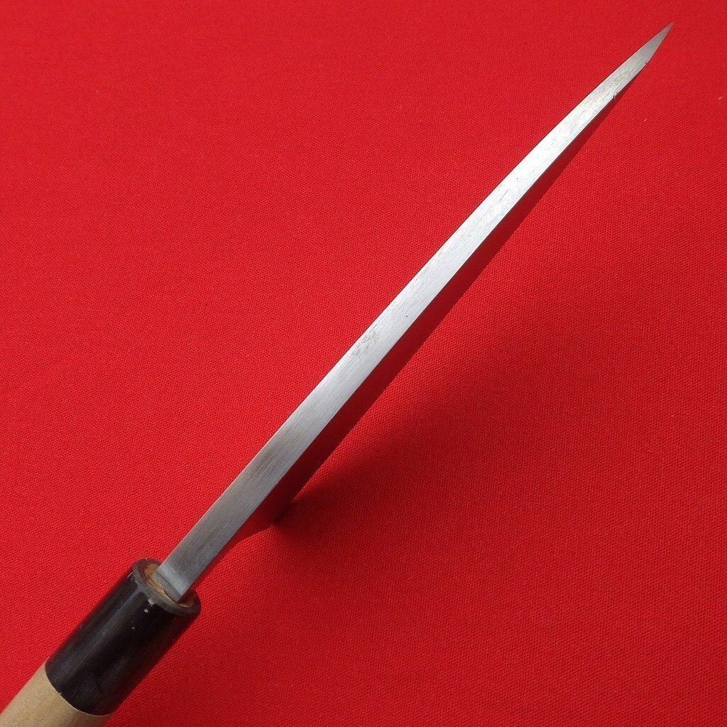 出刃包丁 貞宗 サクラ印 刃長約165㎜ 峰厚約9㎜ 重量約280g 片刃 和