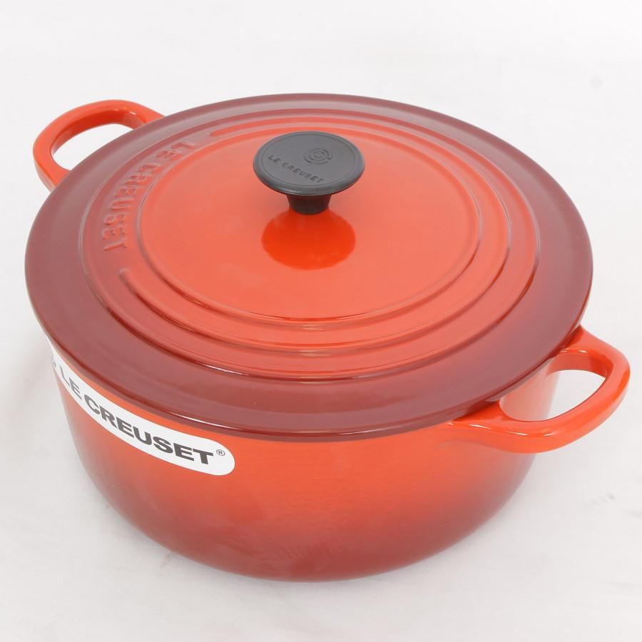 ルクルーゼ センセーション22㎝鍋 赤 シグニチャー ココット・ロンド
