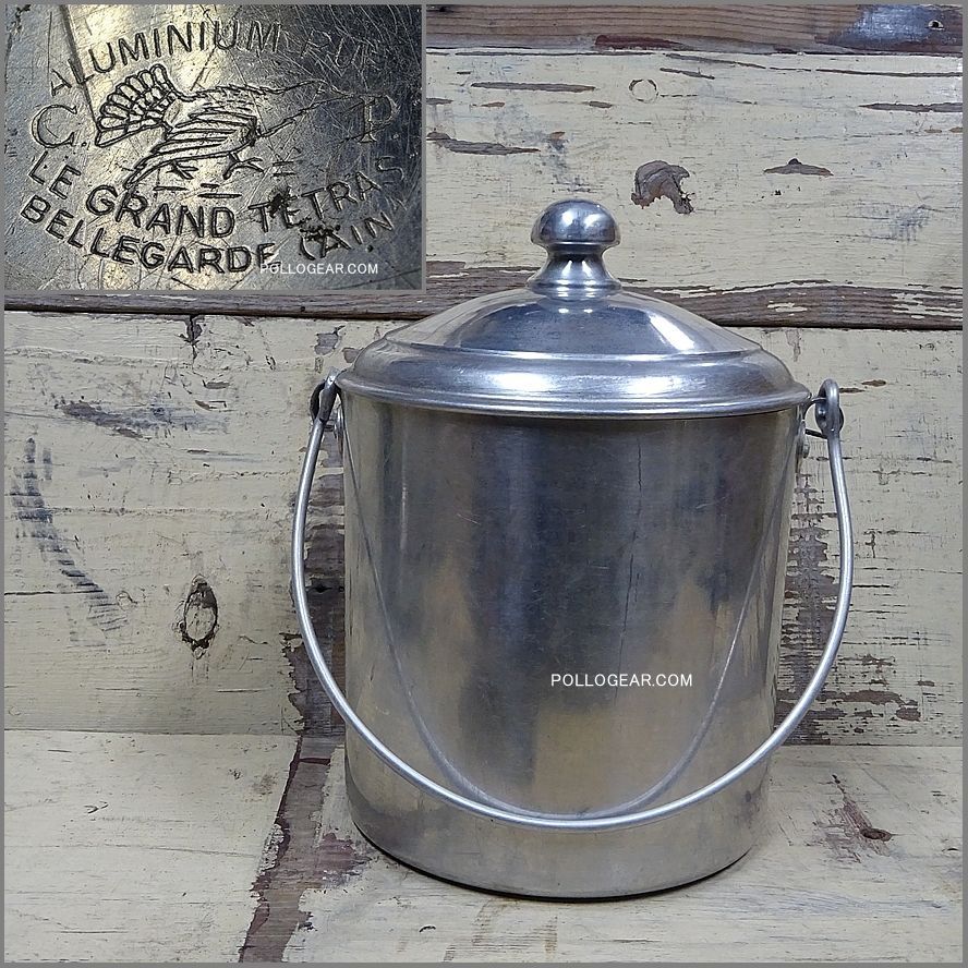 1940年代 グランテトラ アルミ ポット クッカー LE GRAND TETRAS ミリタリー カンティーン ビリーポット VINTAGE
