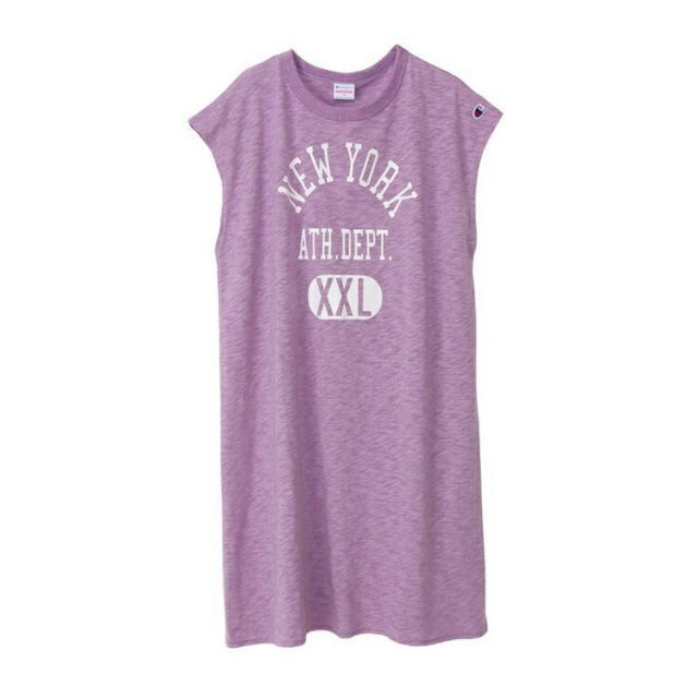 HANES ヘインズ ONEPIECE DRESS ブライトパープル 100サイズ CK-X320 230 | スポーツ 運動 服 衣類 ウエア ウェア トップス ショートスリーブ Tシャツ ワンピース 半袖 着心地 天竺素材 デザイン 綿 シン