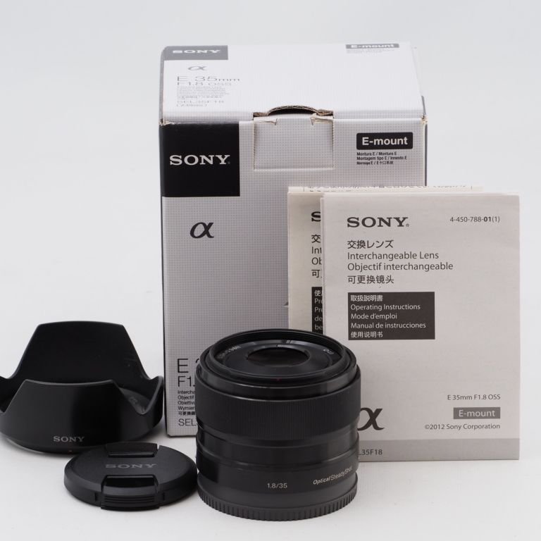 SONY ソニー 標準単焦点レンズ APS-C E 35mm F1.8 OSS デジタル一眼カメラα[Eマウント]用 純正レンズ SEL35F18  メルカリShops