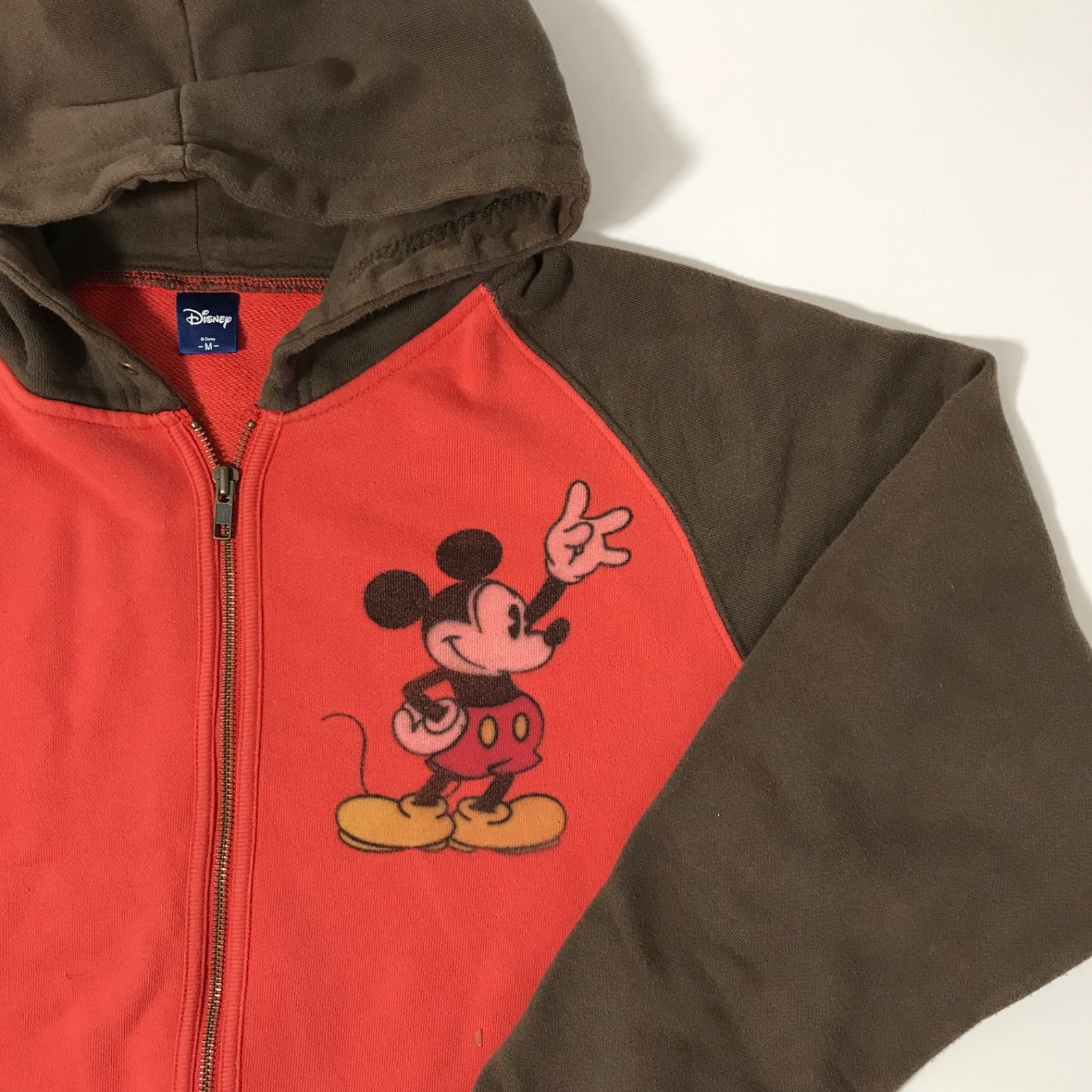 Disney Mickey パーカー　フルジップ　スウェット　赤 MICKEY MOUSE／ジップパーカー – WEGO ONLINE STORE
