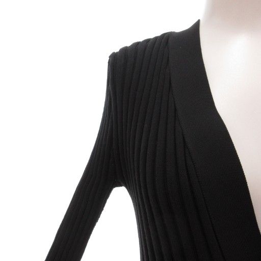 CFCL POTTERY CARDIGAN カーディガン黒　ペプラム CFCL / シーエフシーエル | POTTERY LUCENT CARDIGAN 1 / 立体