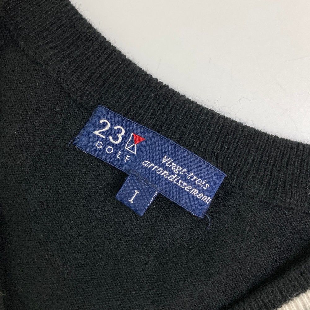 サイズ:1 23区GOLF ニジュウサンクゴルフ Vネック ニットベスト サイズ:1 23区GOLF ニジュウサンクゴルフ Vネック ニットベスト