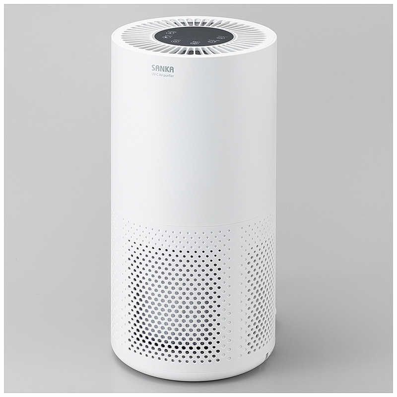 ♥ 未開梱 サンカ UV-C除菌空気清浄機 空気清浄 17畳まで PM2.5対応 ホワイト SAP-4100