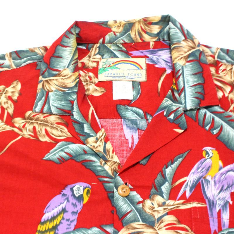 楽天市場】【中古】【古着】 PARADISE FOUND 半袖 アロハシャツ