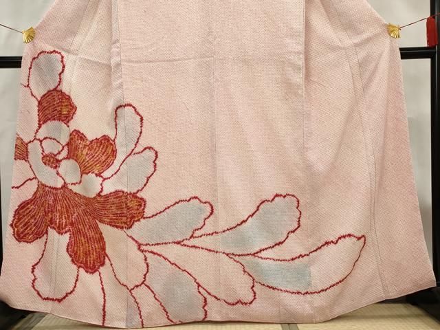 平和屋着物○訪問着 総刺繍 辻が花 暈し染め 正絹 逸品 CAAU2974yc