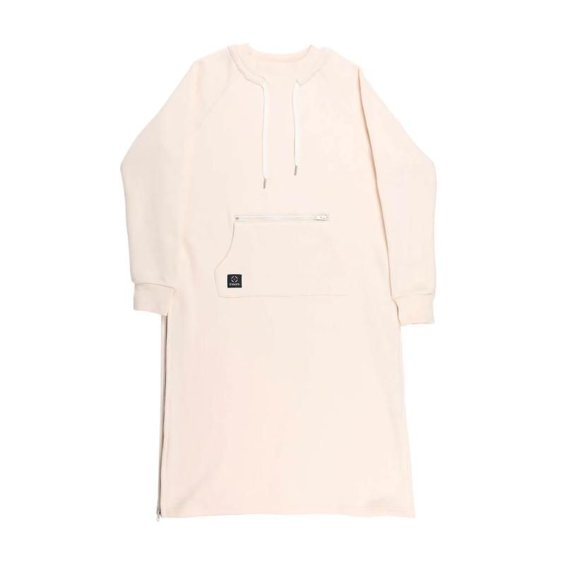 S more スモア Double pocket sweatshirt dress 裏起毛スウェットワンピース smoAdposeda M ホワイト