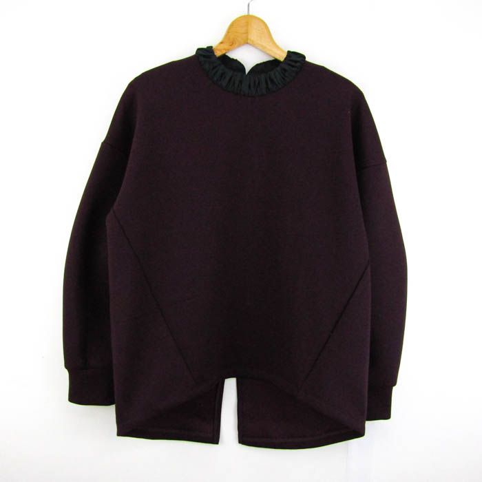 ランバンオンブルー ギャザーネックダンボールカットソー