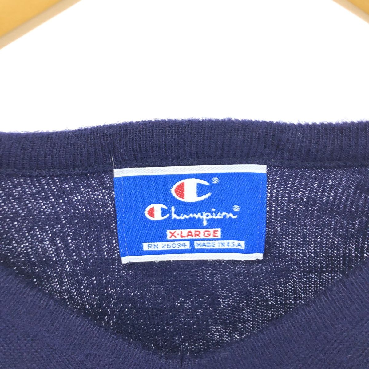 古着 90年代 チャンピオン Champion Vネック アクリルニットセーター 