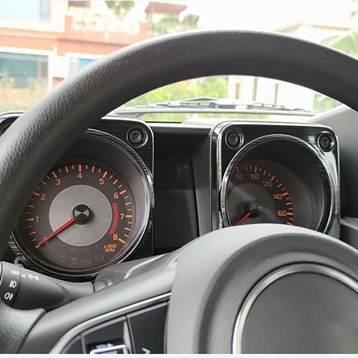 スズキ ジムニー Jimny 18 JB64|74 中央コントロールパネル装飾リングカバー カーボンファイバー |4.22 LYC361春