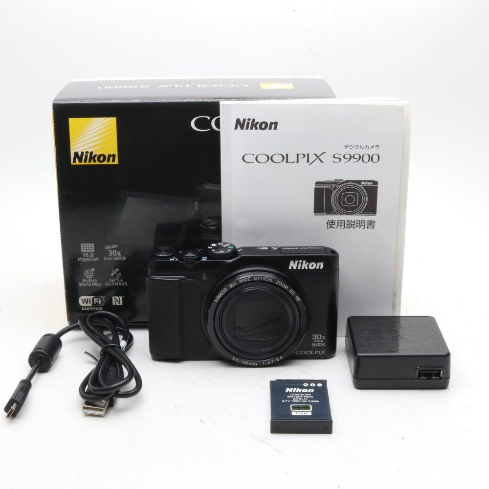 Nikon デジタルカメラ COOLPIX S9900 光学30倍 1605万画素 ブラック S9900BK