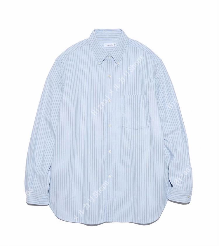 NANAMICA ナナミカ Band Collar Dobby Stripe Shirt