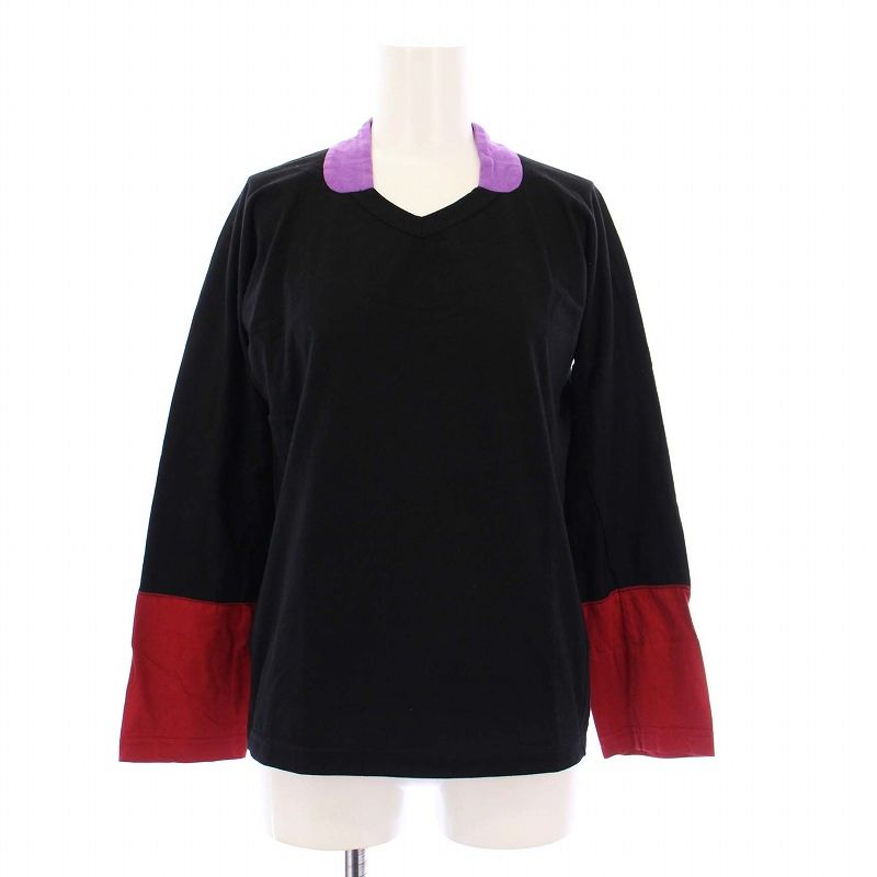 コムデギャルソンコムデギャルソン COMME des GARCONS COMME des GARCONS コムコム AD2021 カットソー 長袖 S 黒 RH-T008 コムデギャルソンコムデギャルソン COMME des GARCONS COMME des