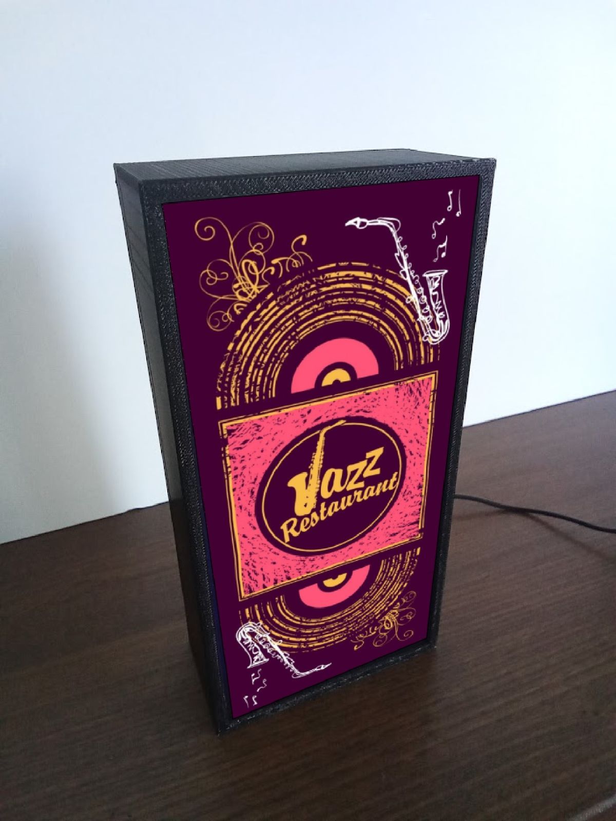 Mサイズ】ジャズ ジャズ喫茶 カフェ バー 酒 看板 置物 雑貨 ライトBOX