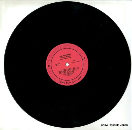 レコード】ビヴァリー・ケニー ライク・イエスタデイ DL8948 レコード】ビヴァリー・ケニー ライク・イエスタデイ DL8948