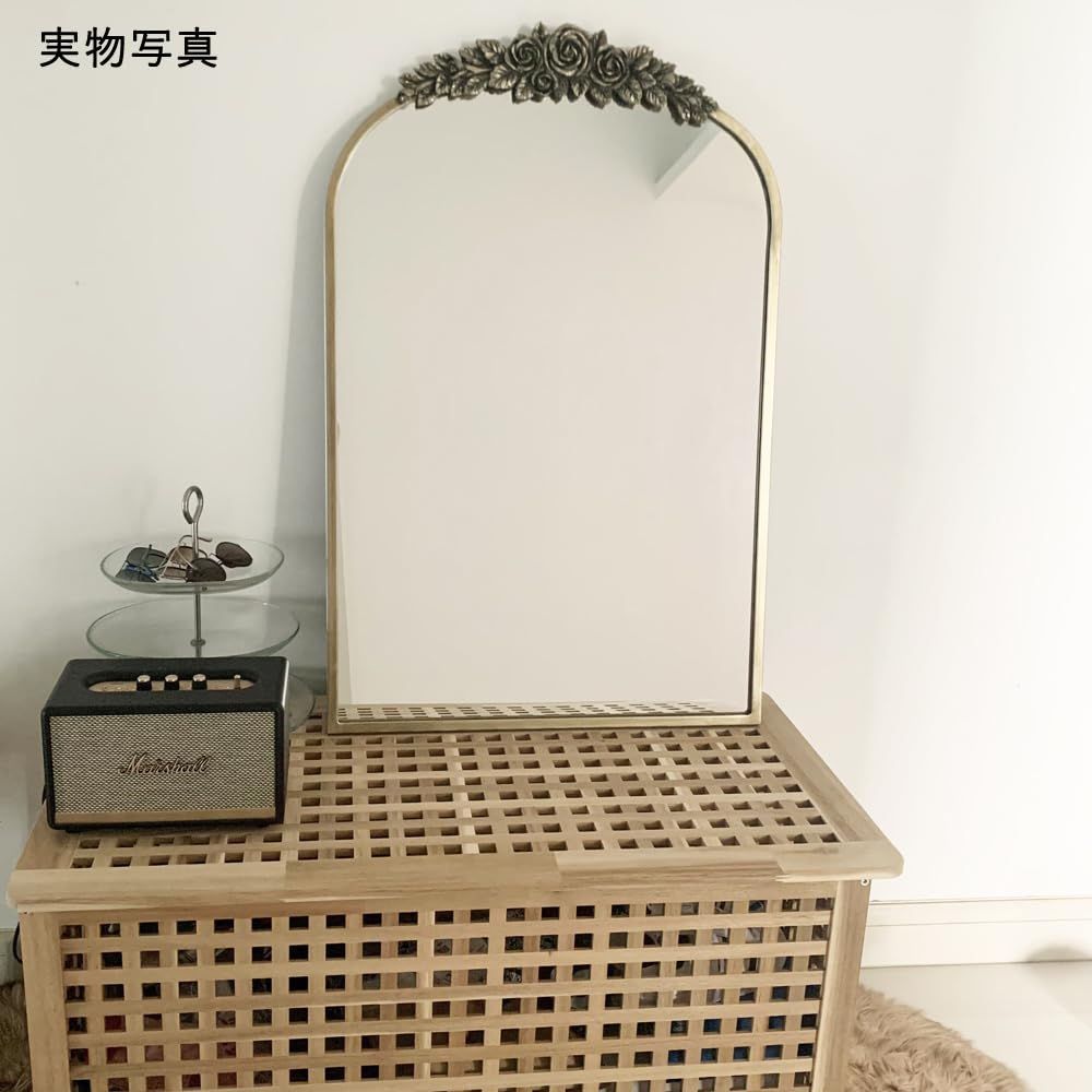 アーチ型 60*90cm 鏡 浴室 姿見 割れない トイレ 玄関 リビング 化粧鏡 壁掛けミラー 洗面所 卓上 バスルーム おしゃれ ミラー ウォール 壁掛け鏡 Artloge