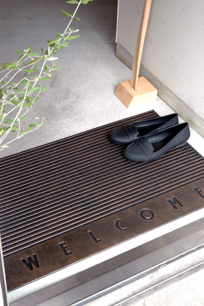 【特価商品】南海通商 WELCOMEマット ブラウン L 0253-002