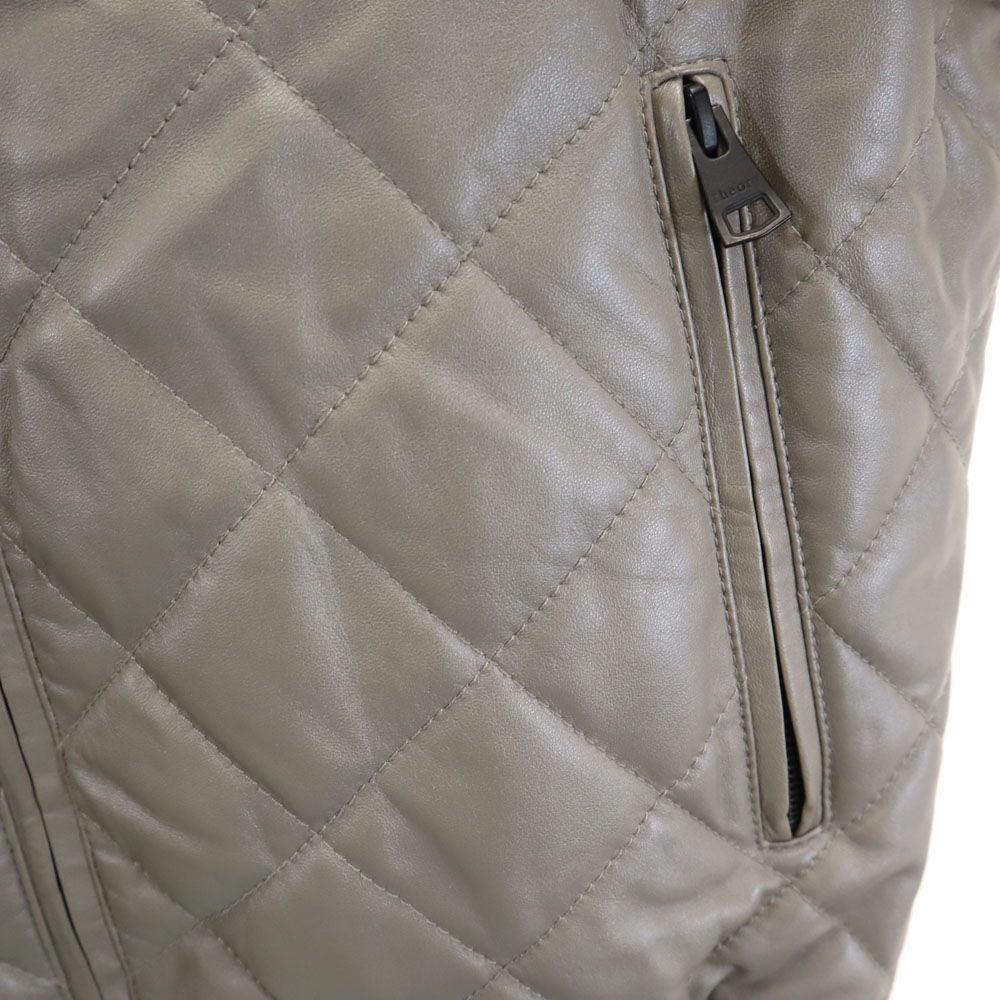 セオリー レザージャケット 38 グレー theory メンズ 大人に