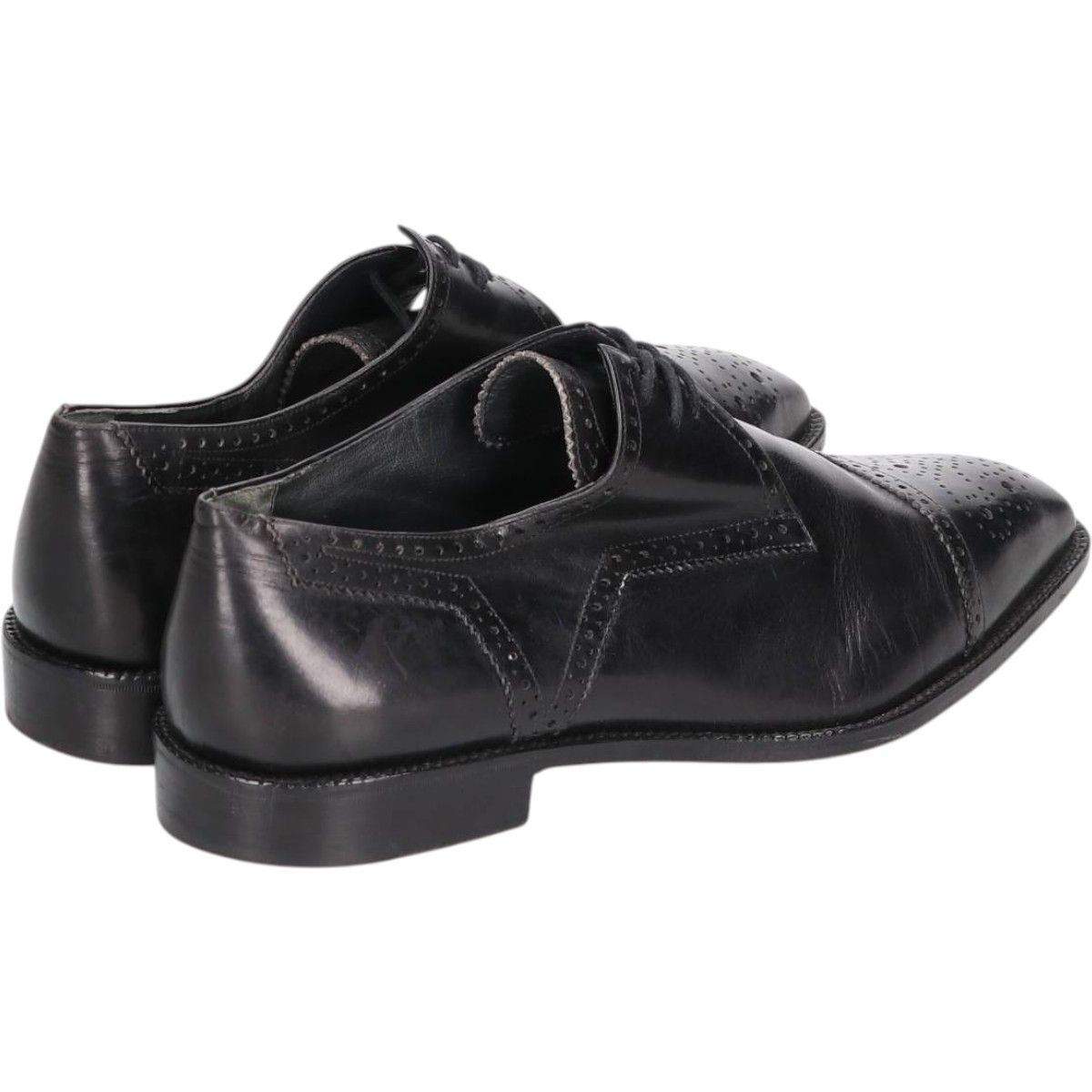 古着 ニーマンマーカス NEIMAN MARCUS ウイングチップシューズ イタリア製 9 1 2 M メンズ27.5cm相当 saa013961