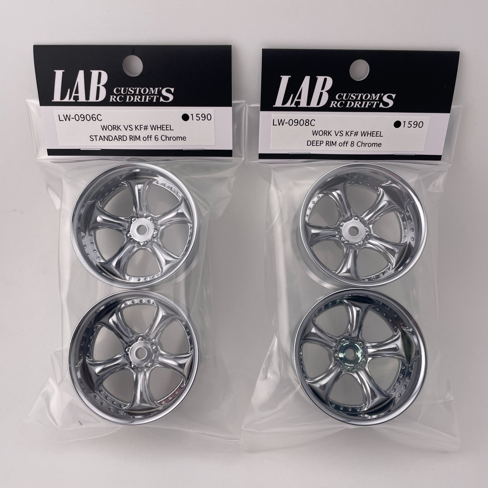 LAB LW-0906C / LW-0908C WORK VS KF# WHEEL Chrome ラジコン