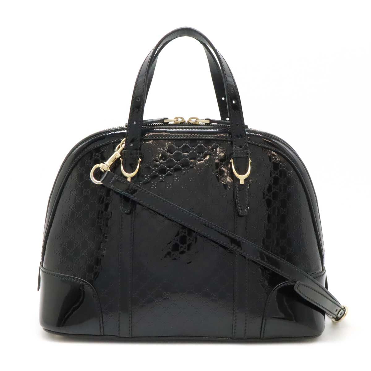 GUCCI グッチ マイクログッチシマ グッチニース ハンドバッグ 2WAY 