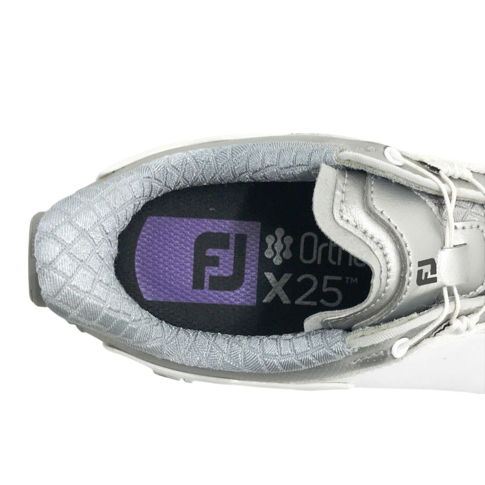 中古 エコー ecco ゴルフシューズ 38 24cm ホワイト系 biom h4 boa