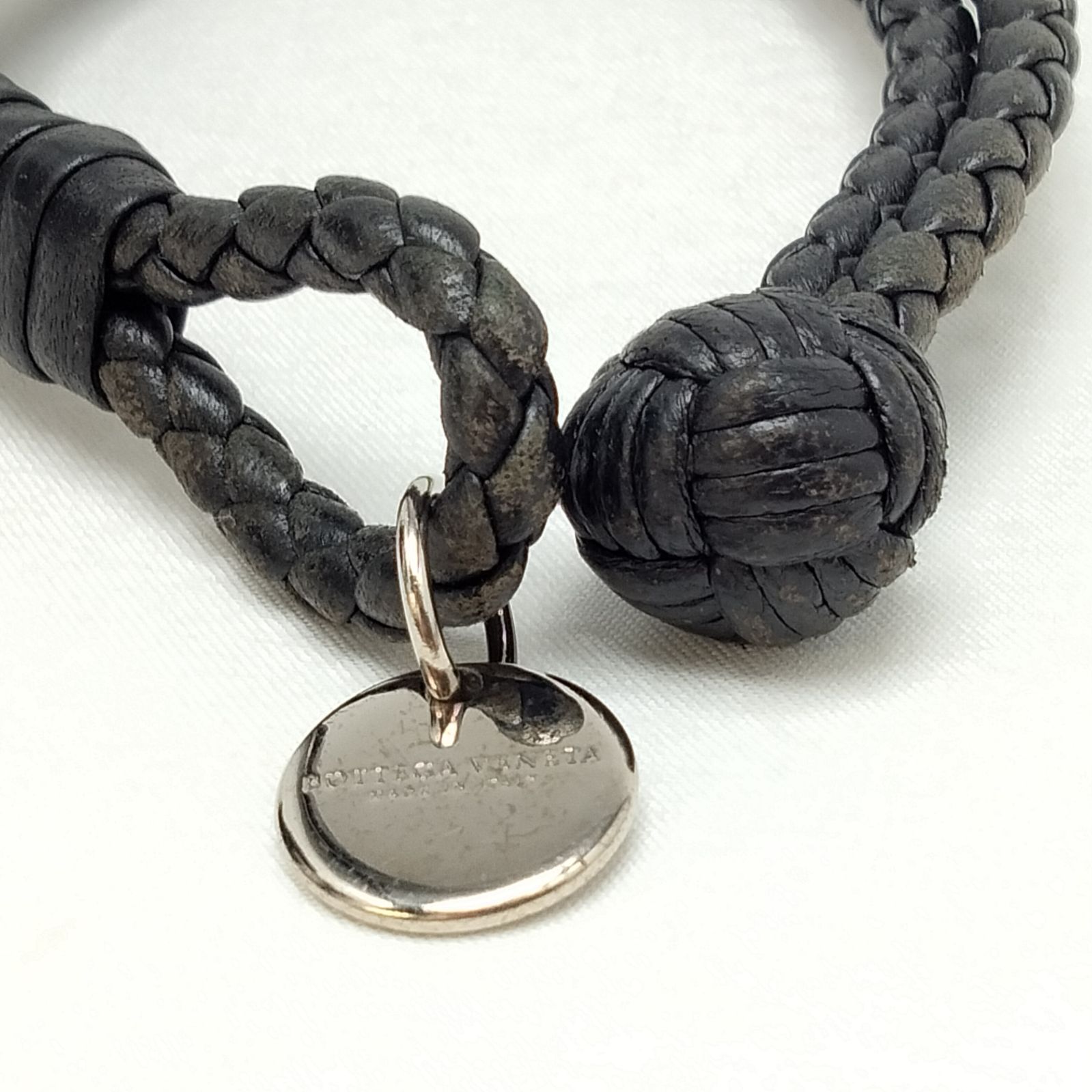 BOTTEGA VENETA ボッテガヴェネタ レザー ブレスレット レッド 鑑定済み】正規品 ボッテガヴェネタ BOTTEGA VENETA イントレ