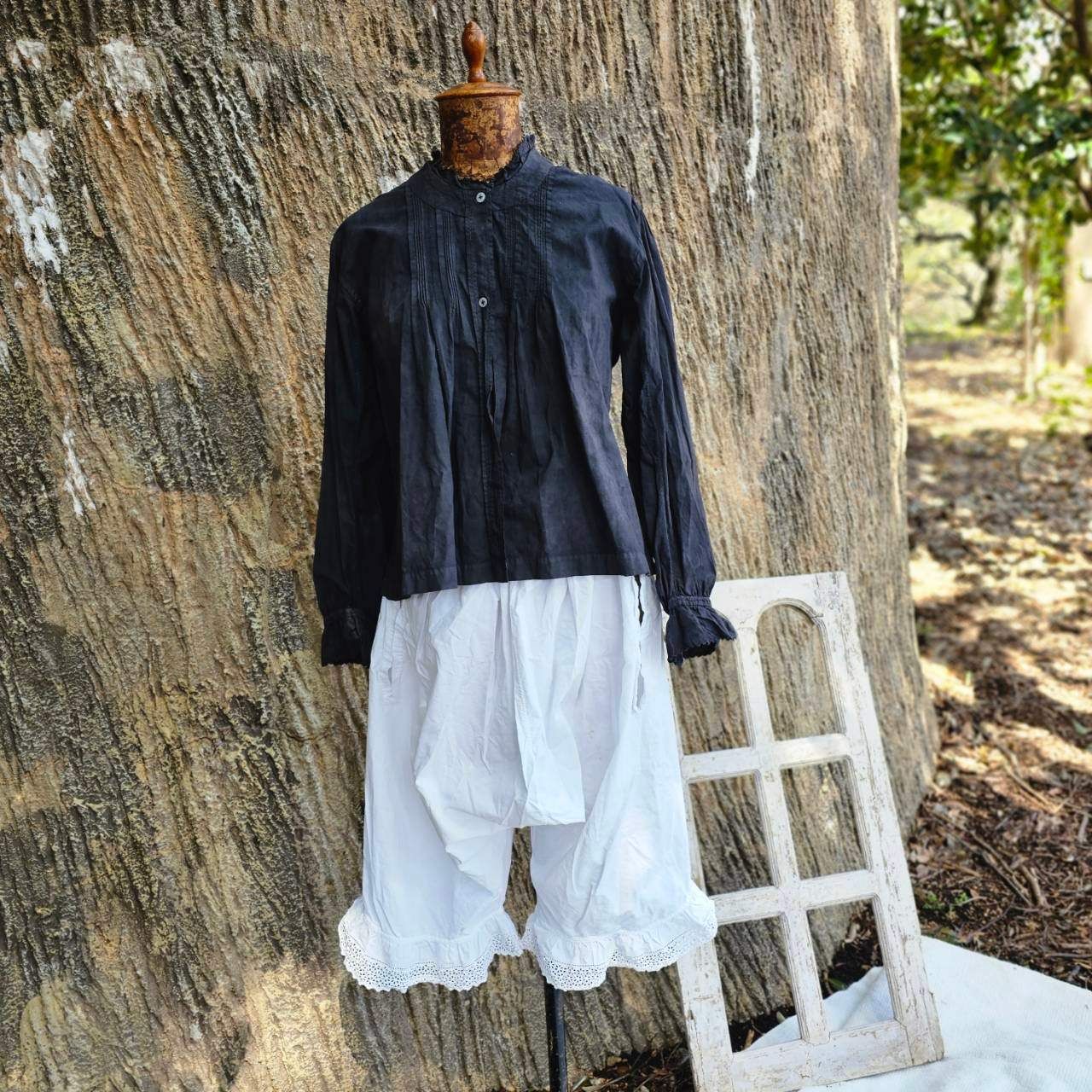 VINTAGE(ヴィンテージ) white drawers cotton pants コットンの