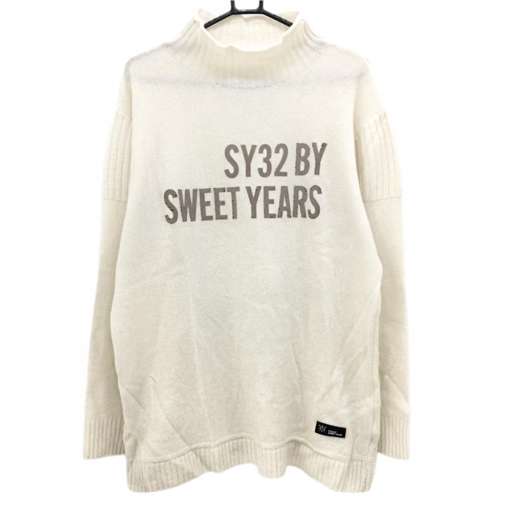 SY32 by SWEET YEARS 長袖 フロッキー ロゴセーター ニット 【公式通販】
