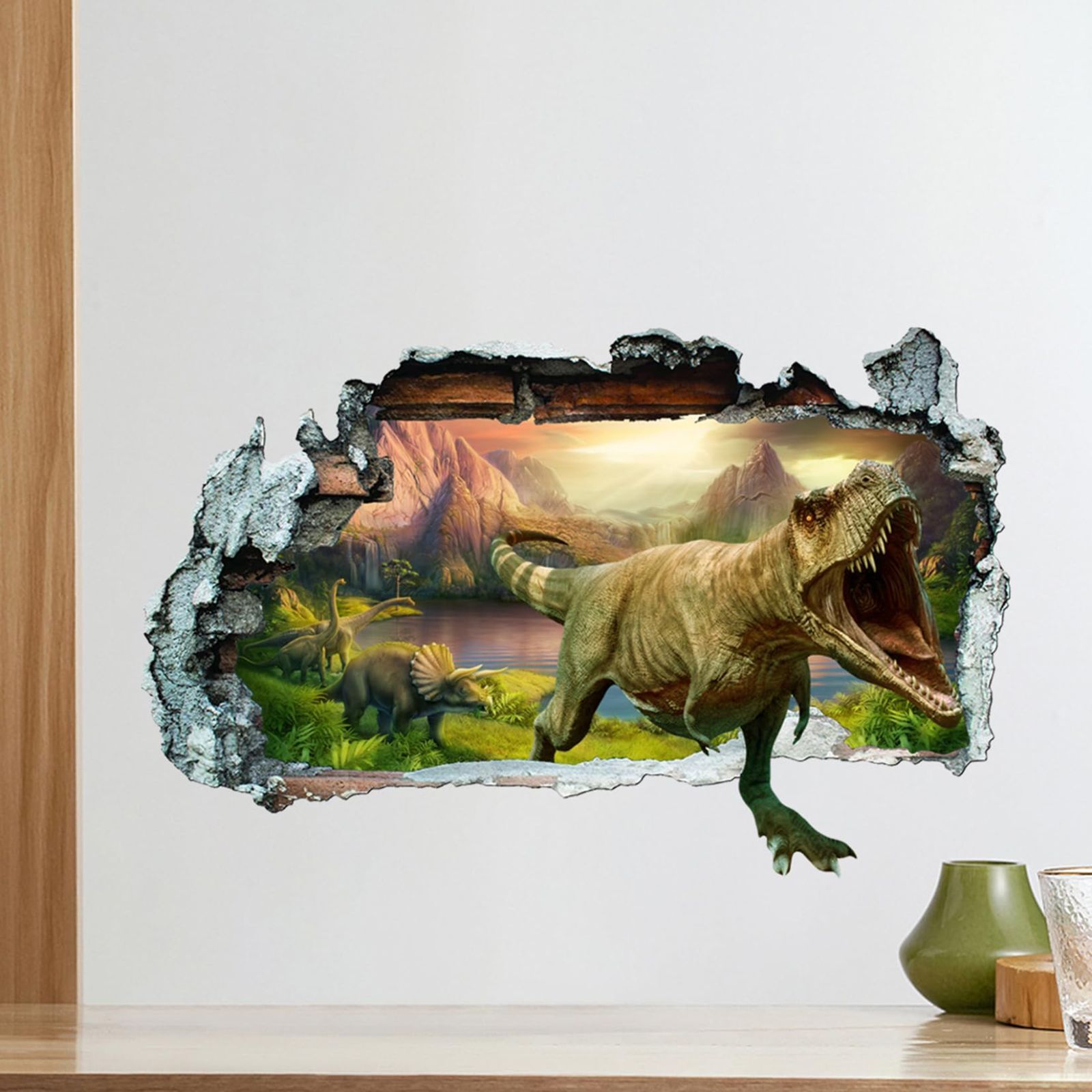 数量限定】恐竜の森ウォールアート キッズルームの壁デコレーション