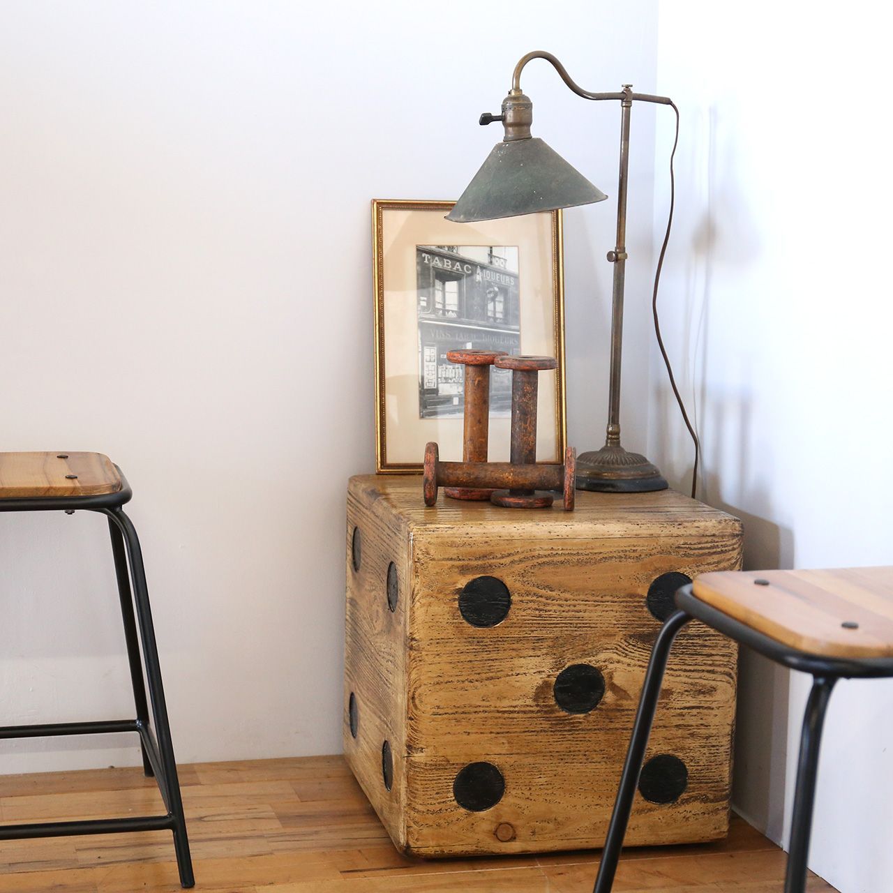 SALE／定価¥20,900⇒60%OFF】◇廃盤品◇スツール サイコロ サイド