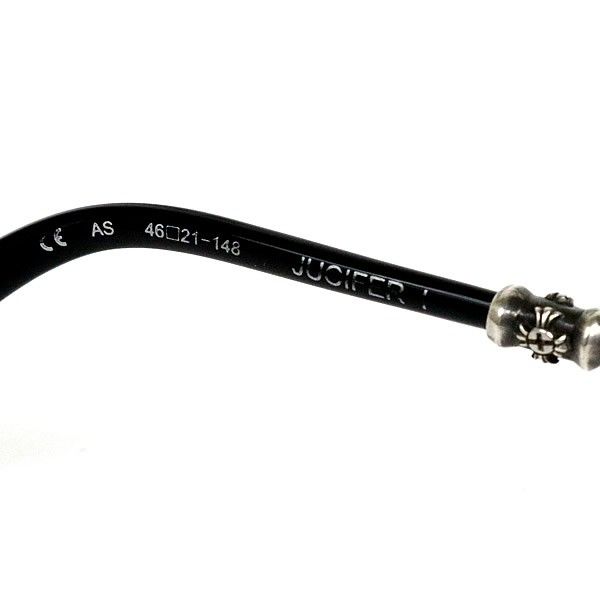 CHROME HEARTS 銀座店 クロムハーツ 【JUCIFER 1】　度入り メガネ アイウェア メンズ SV925 シルバー/黒 95742