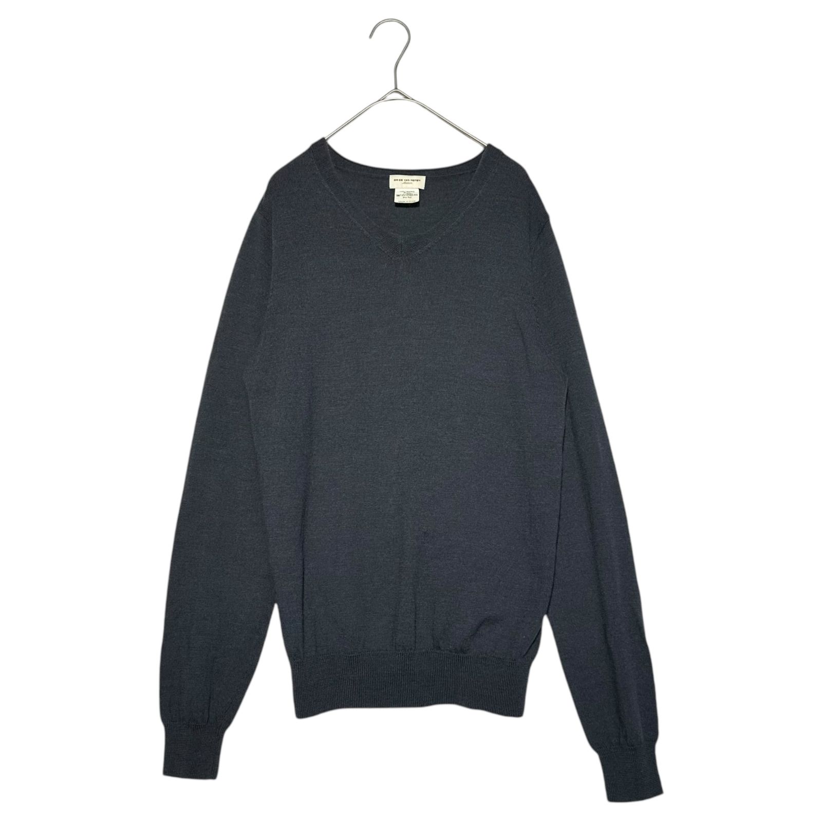 DRIES VAN NOTEN(ドリスヴァンノッテン)  V neck wool knit Vネック ウール ニット M ネイビー
