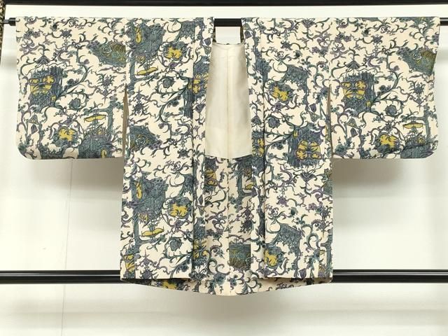 平和屋着物＃羽織　蔦の葉花文　銀彩　正絹　逸品　CAAT5758id 平和屋着物＃羽織 蔦の葉花文 銀彩 正絹 逸品 CAAT5758id - メルカリ