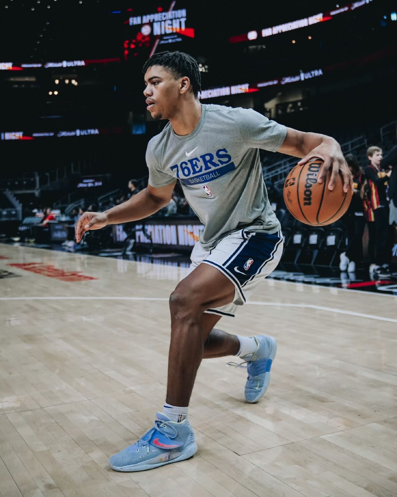ナイキ76ersシクサーズ選手支給品 NBA24シーズンブレイクパンツM