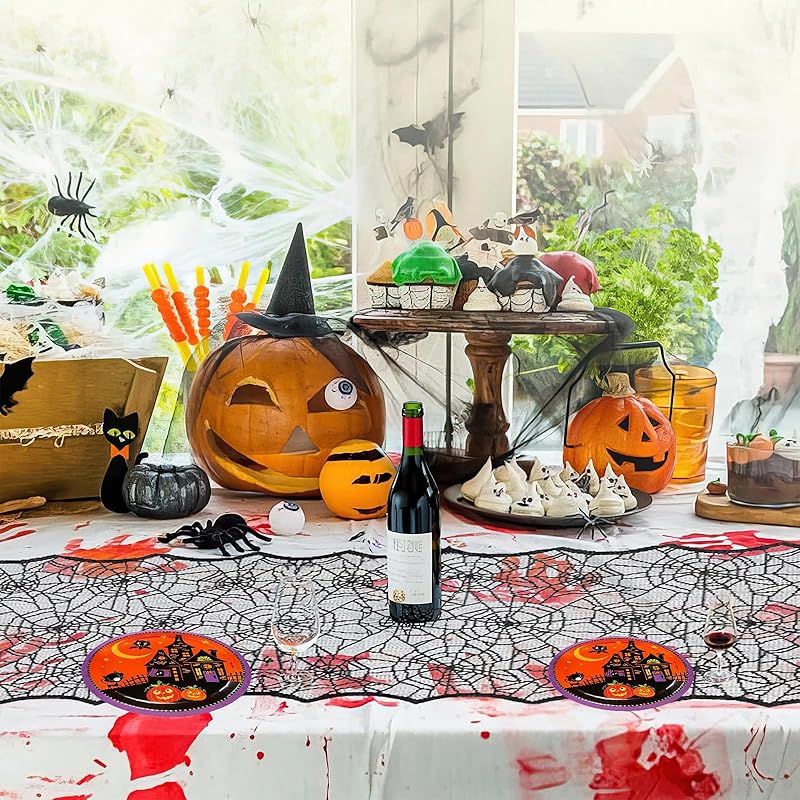 ハロウィン テーブルランナー おばけ かぼちゃ 黒猫 お洒落 インテリア