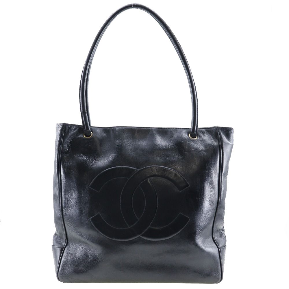 CHANEL】シャネル ココマーク カーフ 黒 レディース トート