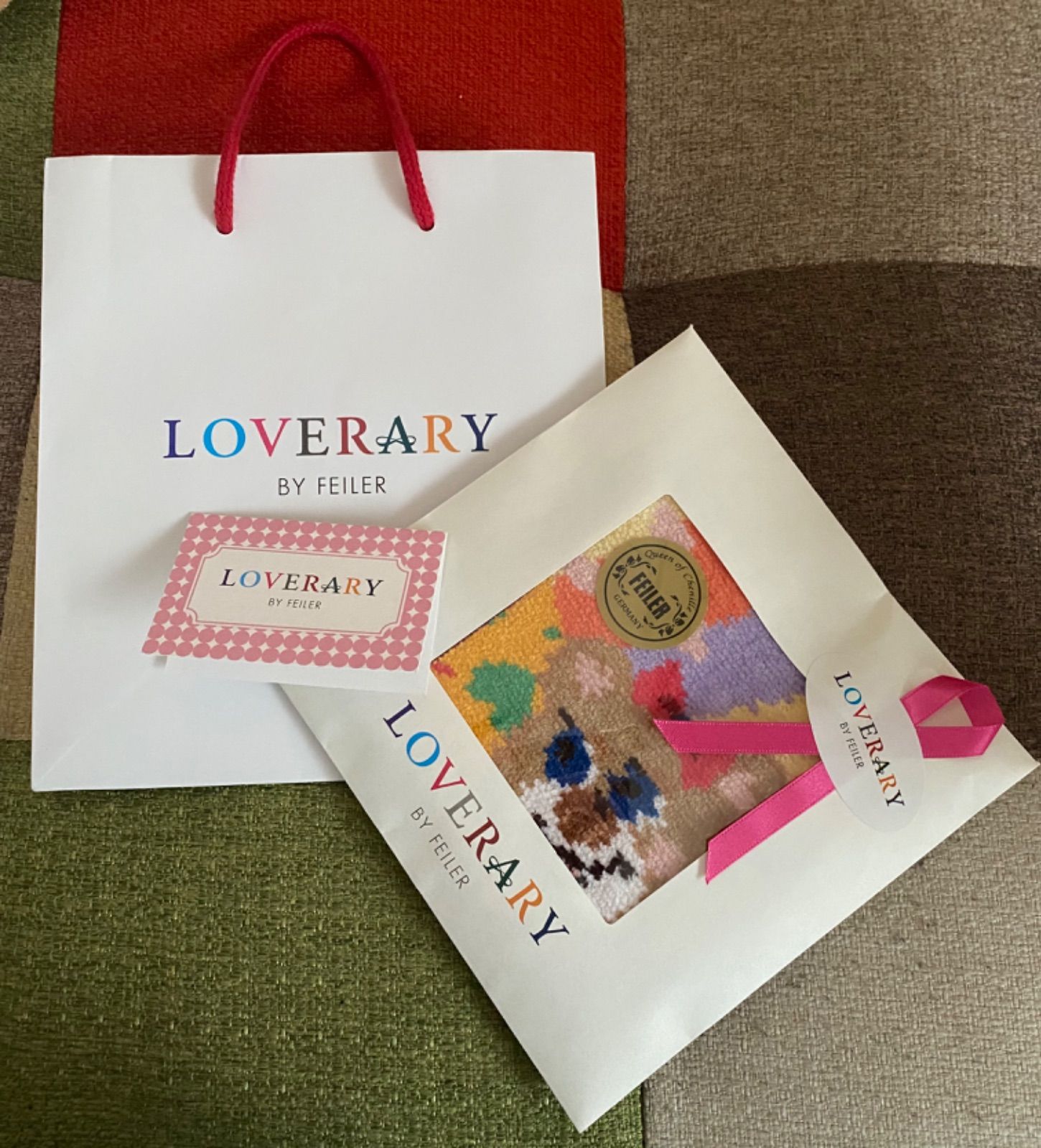 新品未使用 ラブラリーフェイラーハンカチ 大阪ルクア限定 マンザイ