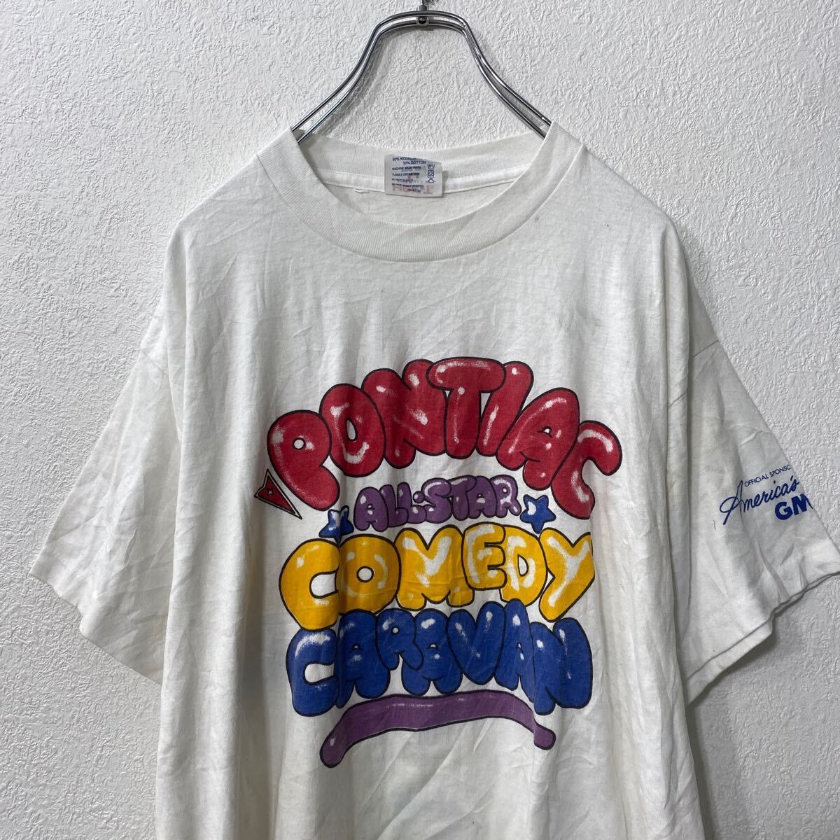 HeF-T 半袖 プリントTシャツ XL ホワイト USA製 ～90