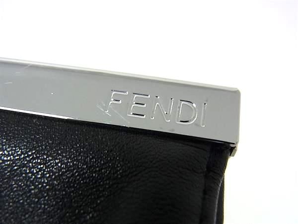 □美品□ FENDI フェンディ レザー メガネケース 眼鏡ケース