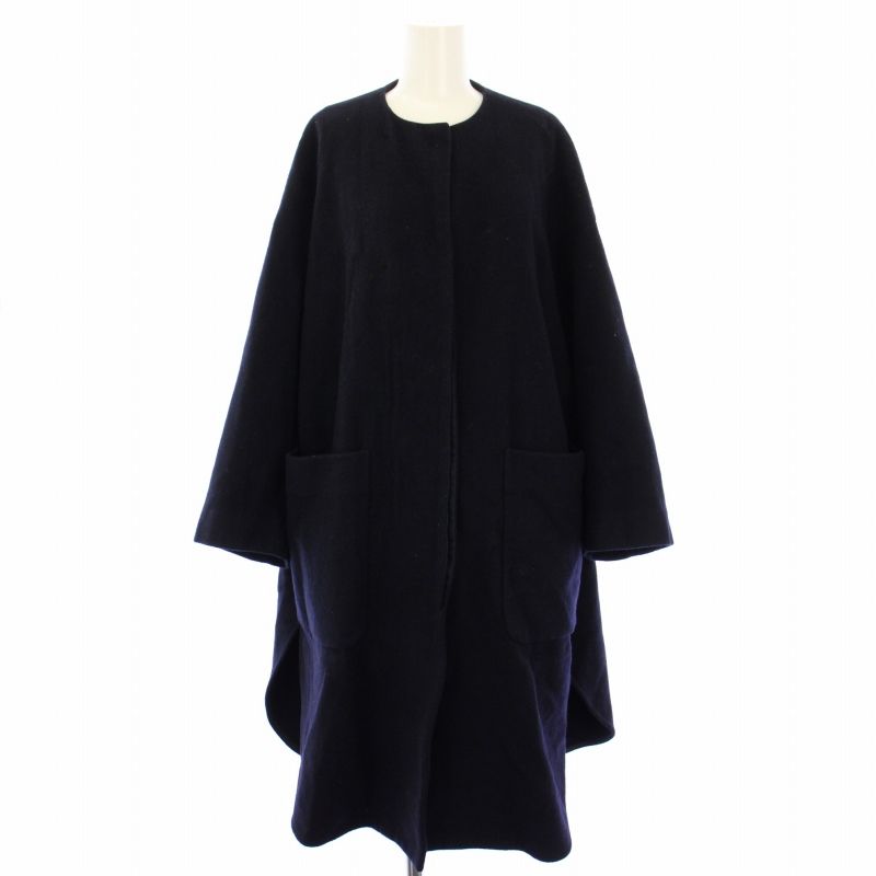 Yori shirocon フラワージャガードウールコート38