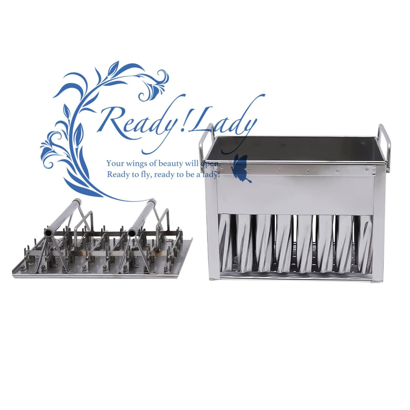 40個の業務用ステンレススチール製アイスキャンディー型、再利用可能な