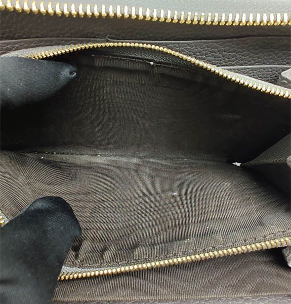 グッチ GUCCI ズゥミ カーフレザーラウンドファスナー グレー 570661 GUCCI グッチ ズゥミ カーフレザー ウォレット 長財布 ラウンド