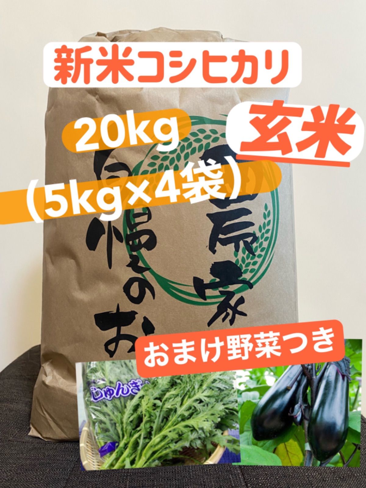 令和5年産 群馬県産コシヒカリ（玄米）新米20kg