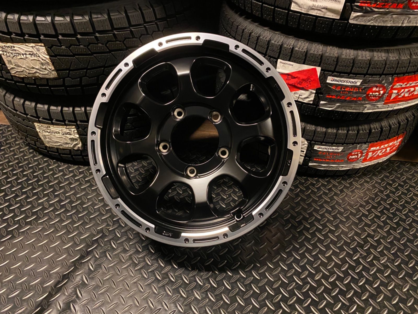 ジムニー用新品ホイール4本ブラック✨地域限定✨送料無料✨個人宅OK ジムニー ホイール 4本セットの通販