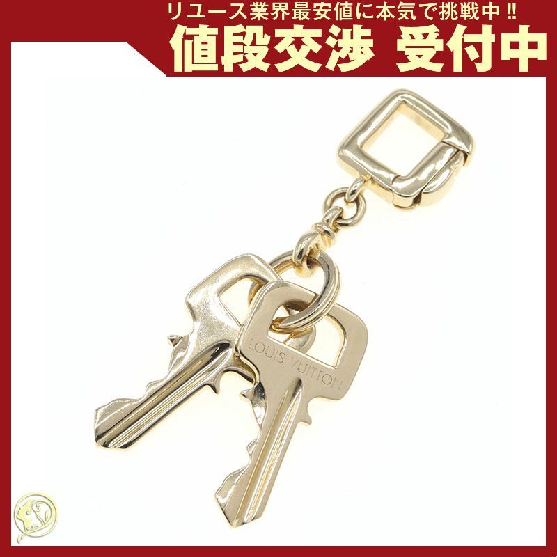 ルイヴィトン ペンダントトップ ダブルキー YG イエローゴールド 中古
