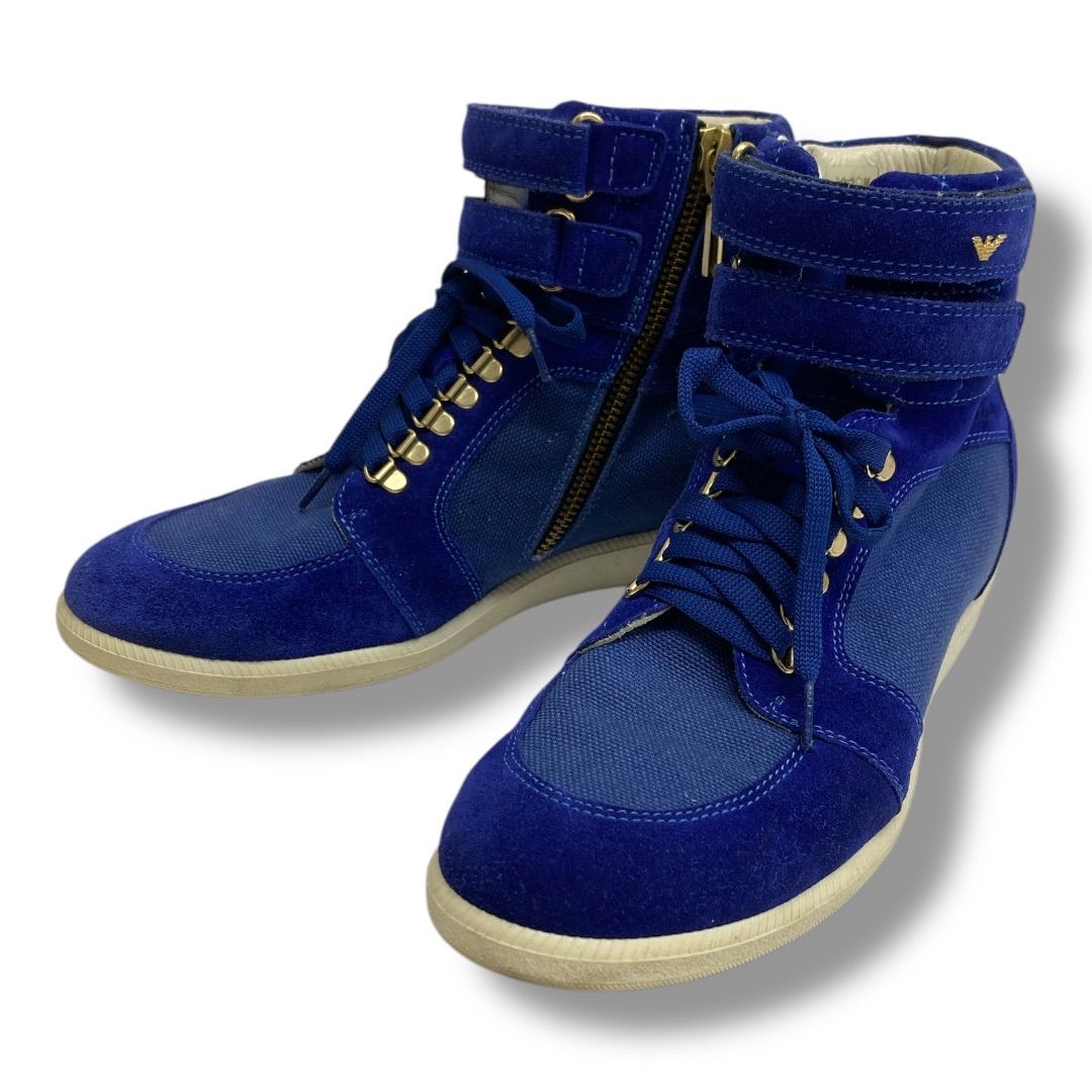ARMANI JUNIOR アルマーニジュニア ハイカットスニーカー サイドジップ 