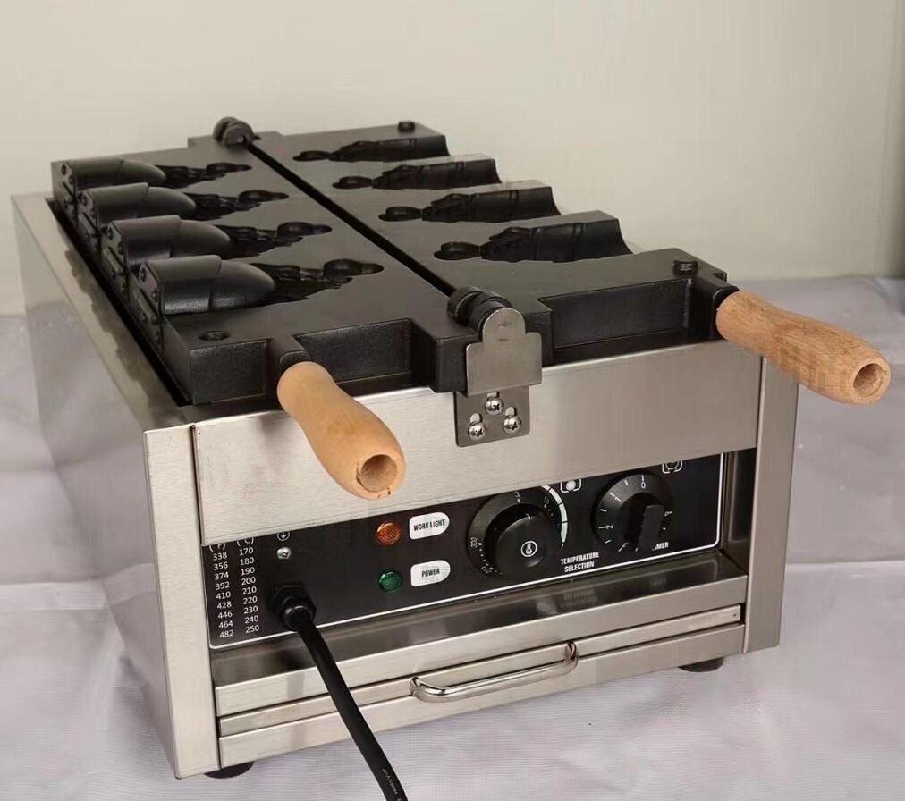 アイスコーン たい焼き器 アイスクリームコーンメーカー 4個焼き 単相１0０V 業務用