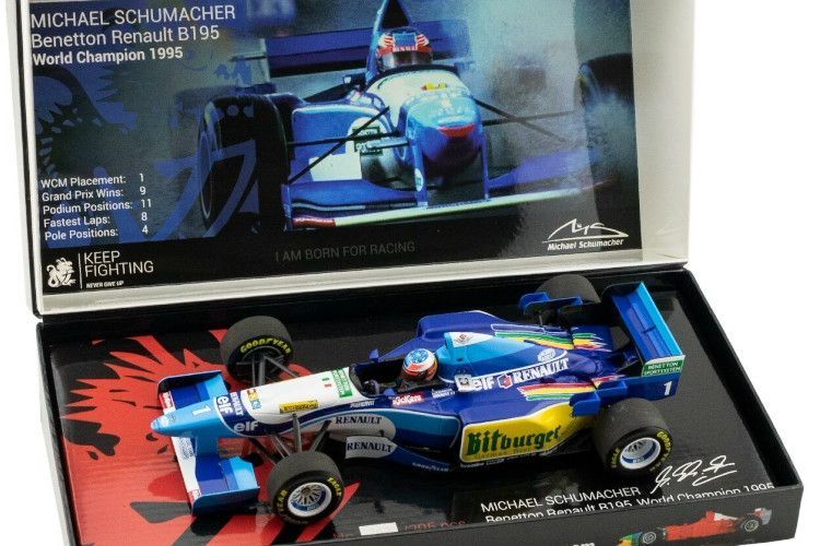 ミニチャンプス 1/18 ベネトン ルノー B195 ワールドチャンピオン 優勝